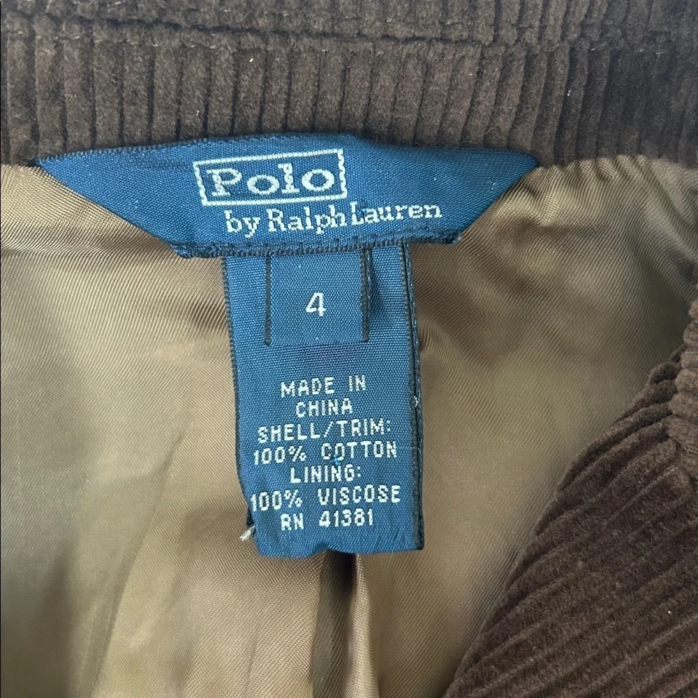 Vintage Ralph Lauren Kids Chocolate Corduroy Blazer